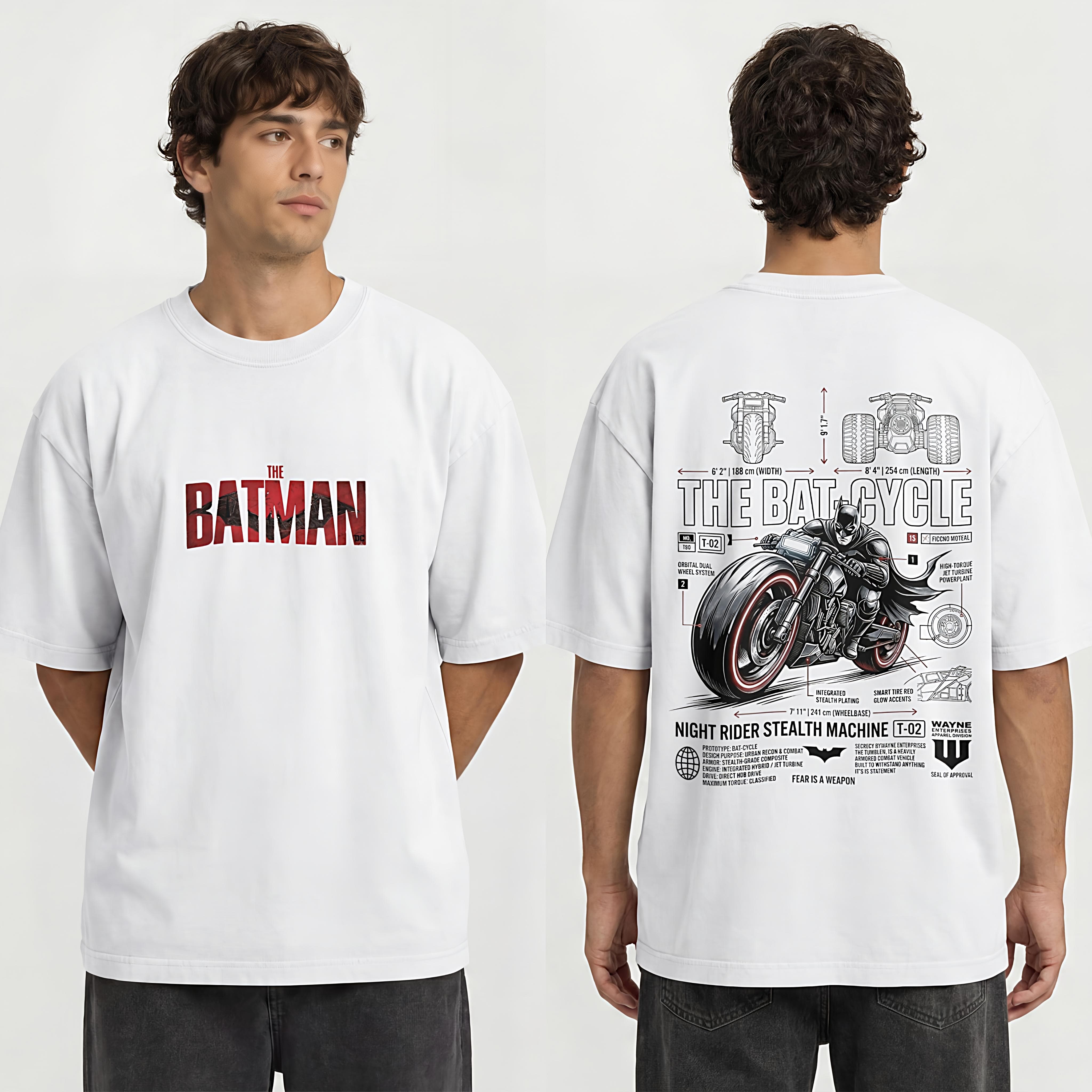 Batman Batcycle Oversized Tee